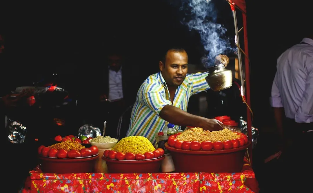 delicious Egyptian street food vendors