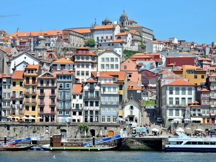The route, north to south in Porto
